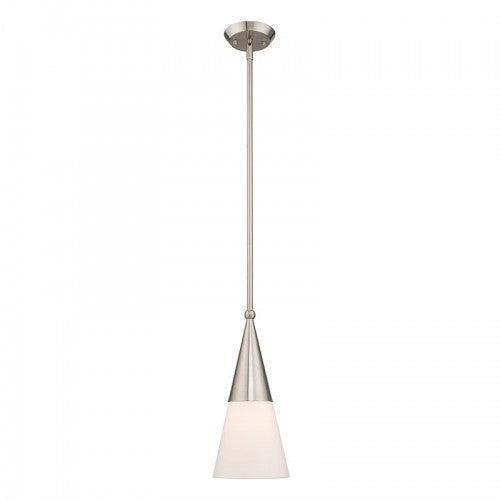 Antique Hardware 1 Light Brushed Nickel Single Pendant Pendant