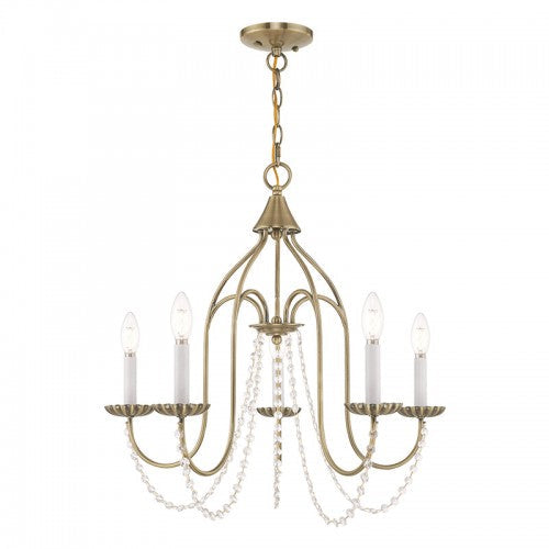 Antique Hardware 5 Light Antique Brass Chandelier Chandelier