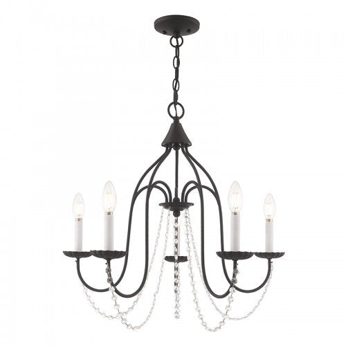 Antique Hardware 5 Light Black Chandelier Chandelier