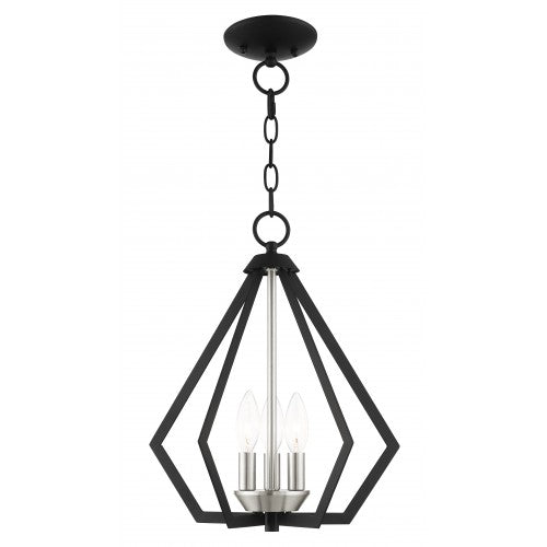 Antique Hardware 3 Light Black Chandelier Pendant