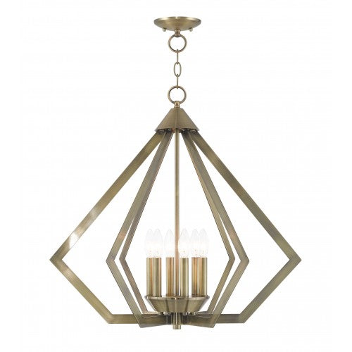 Antique Hardware 6 Light Antique Brass Chandelier Chandelier