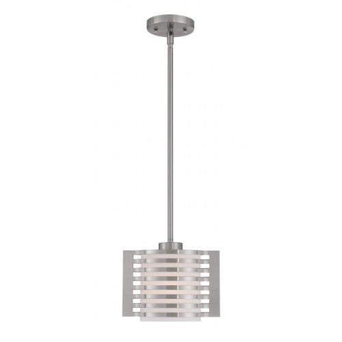 Antique Hardware 1 Light Brushed Nickel Single Pendant Pendant