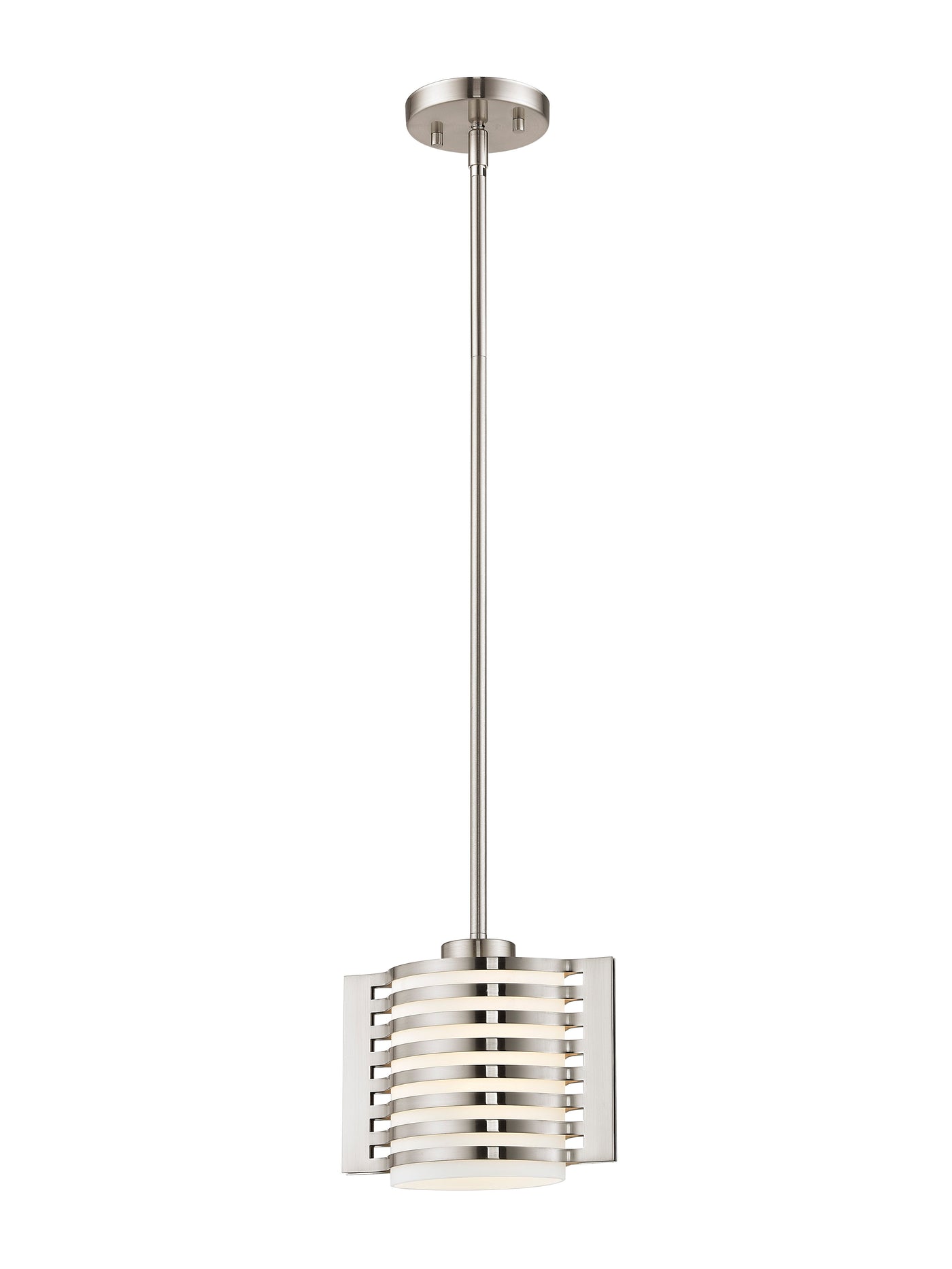 Antique Hardware 1 Light Brushed Nickel Single Pendant Pendant