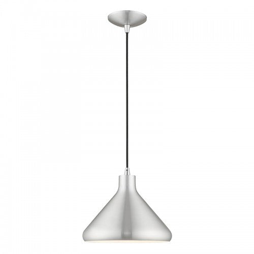 Antique Hardware 1 Light Brushed Aluminum Single Pendant Pendant