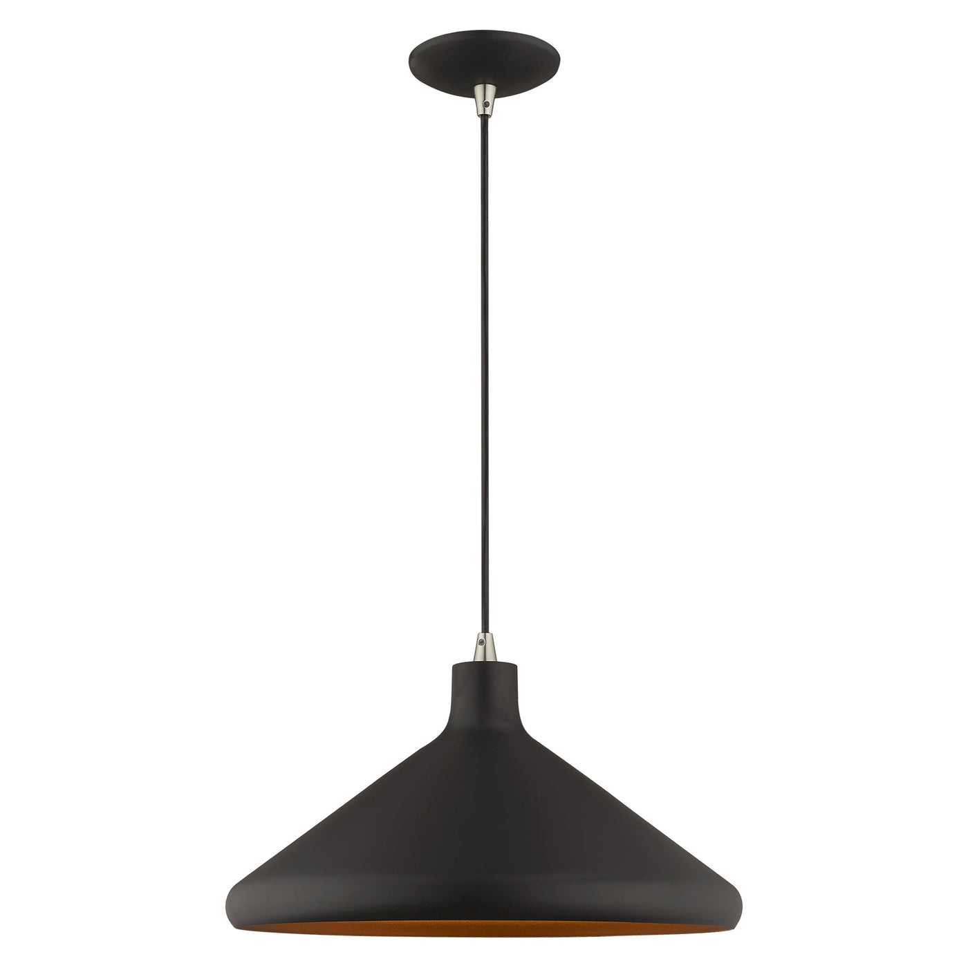 Antique Hardware 1 Light Black Single Pendant Pendant