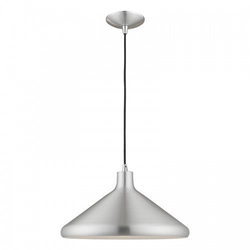 Antique Hardware 1 Light Brushed Aluminum Single Pendant Pendant