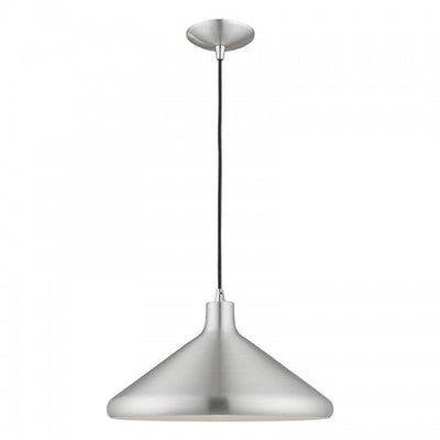 Antique Hardware 1 Light Brushed Aluminum Single Pendant Pendant