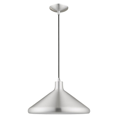 Antique Hardware 1 Light Brushed Aluminum Single Pendant Pendant