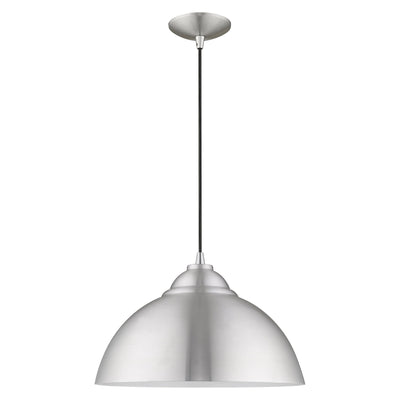 Antique Hardware 1 Light Brushed Aluminum Single Pendant Pendant