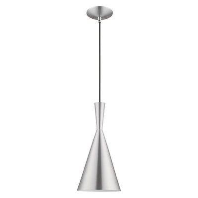 Antique Hardware 1 Light Brushed Aluminum Single Pendant Pendant