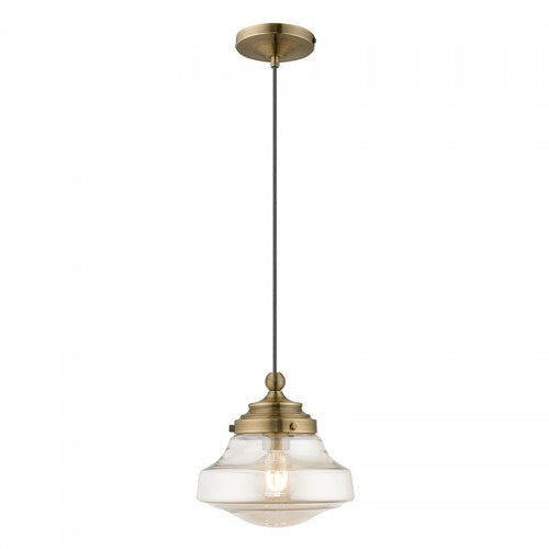 Antique Hardware 1 Light Antique Brass Single Pendant Pendant