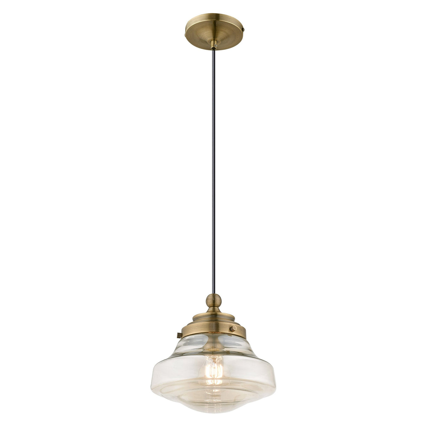 Antique Hardware 1 Light Antique Brass Single Pendant Pendant