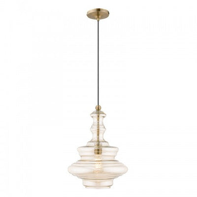 Antique Hardware 1 Light Antique Brass Single Pendant Pendant