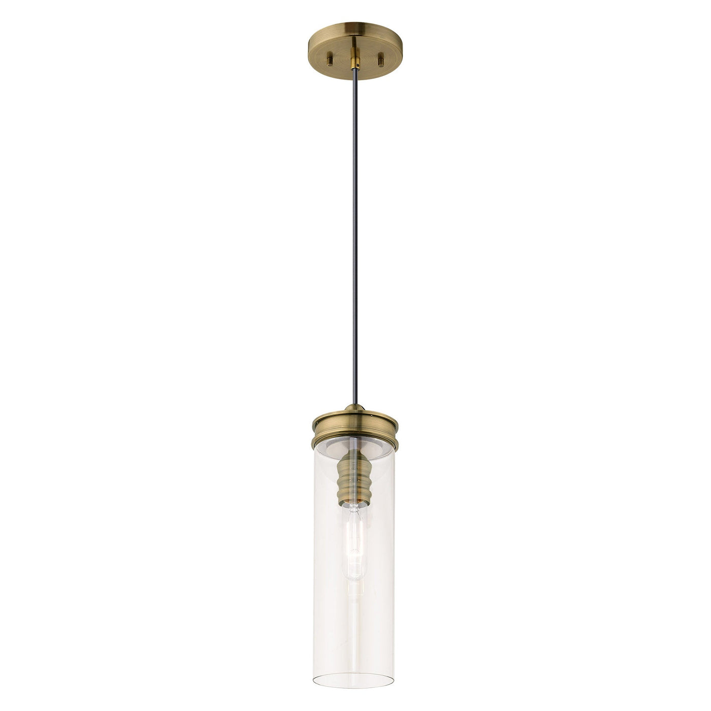 Antique Hardware 1 Light Antique Brass Single Pendant Pendant