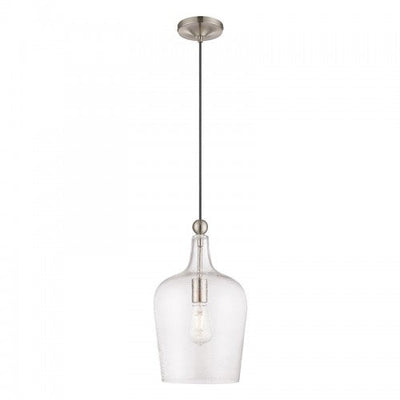 Antique Hardware 1 Light Brushed Nickel Single Pendant Pendant