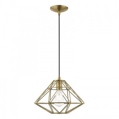 Antique Hardware 1 Light Antique Brass Single Pendant Pendant