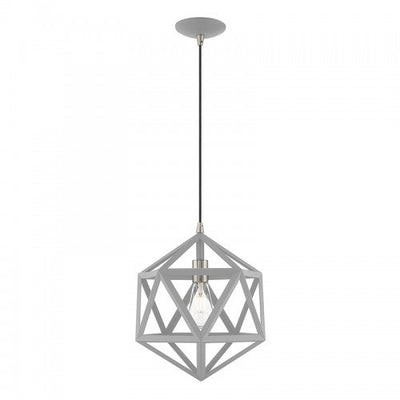 Antique Hardware 1 Light Nordic Gray Single Pendant Pendant