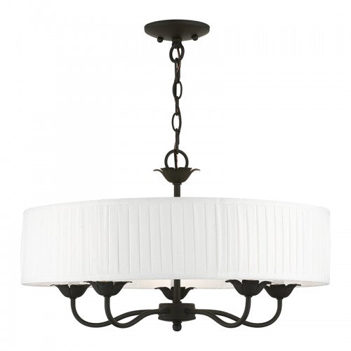 Antique Hardware 5 Light Black Pendant Chandelier Chandelier