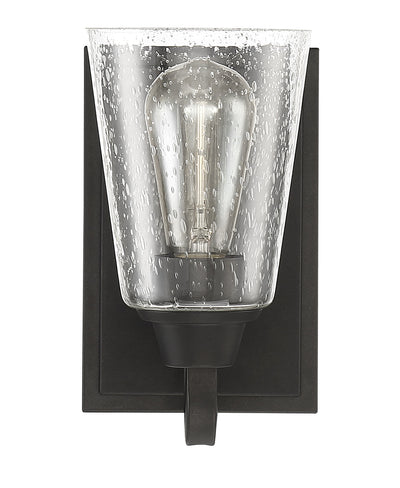 Antique Hardware Grace 1 Light Wall Sconce in Espresso (Clear Seeded Glass) Wall Sconce