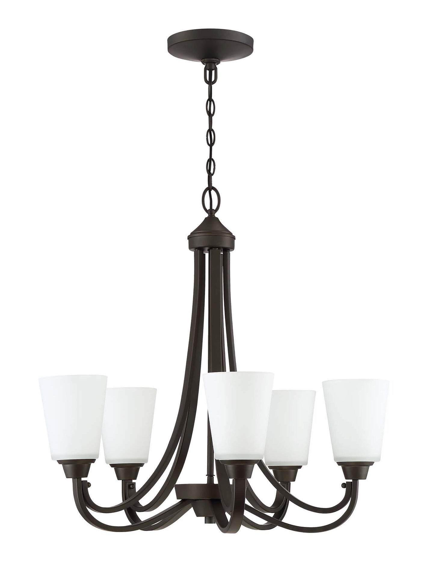 Antique Hardware Grace 5 Light Chandelier in Espresso Chandelier