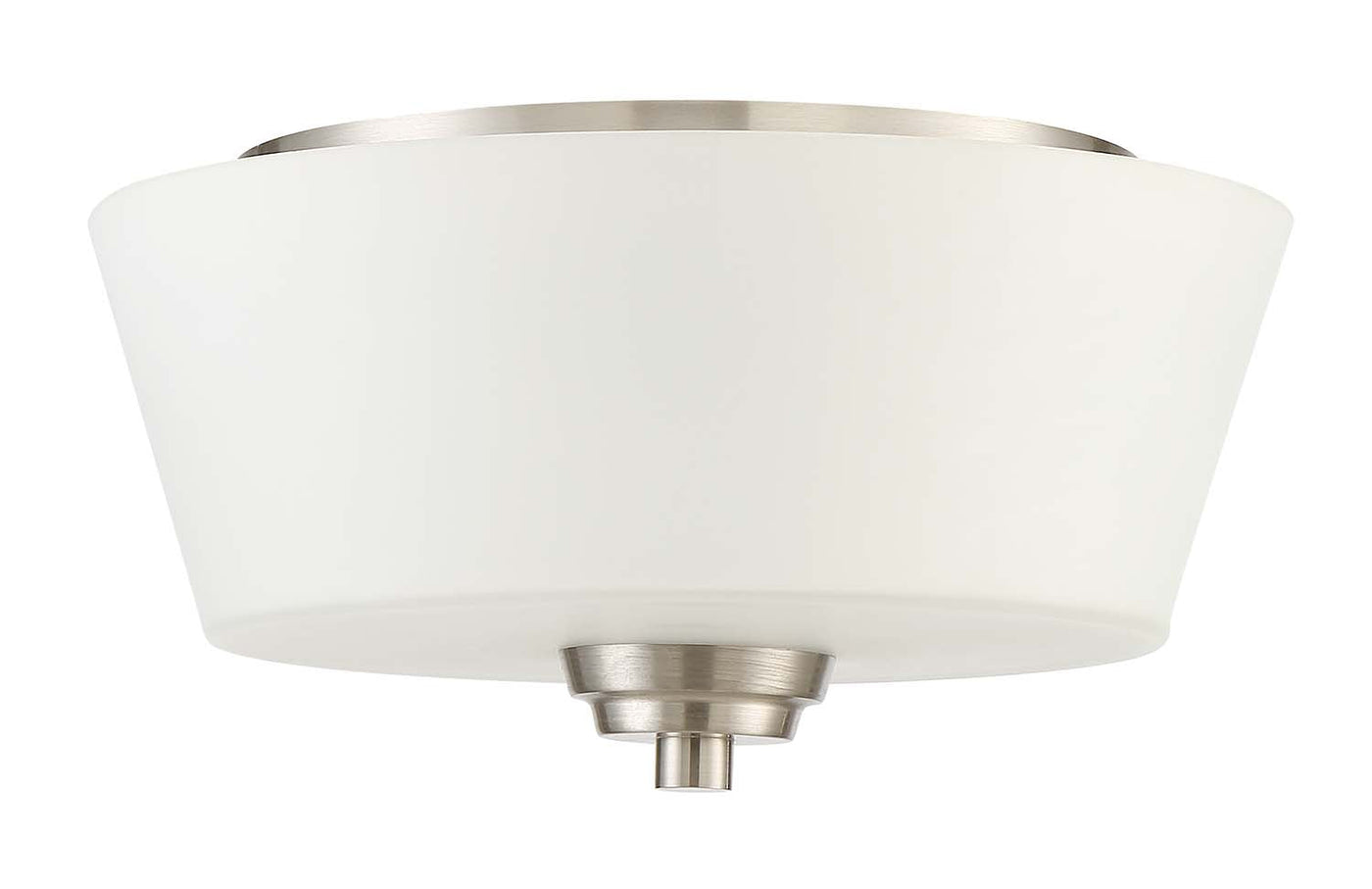 ##Antique Hardware## Grace 2 Light Flushmount in Brushed Polished Nickel