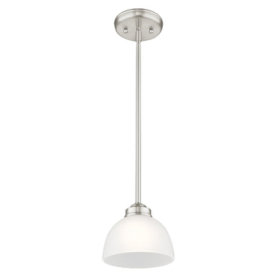 Antique Hardware 1 Light Brushed Nickel Single Pendant Pendant