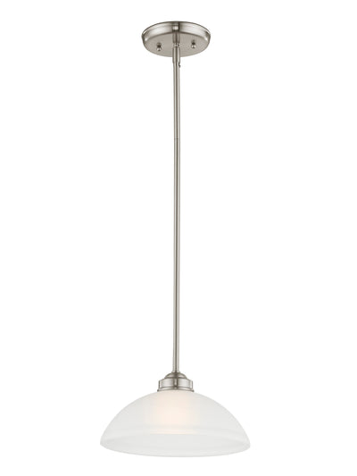 Antique Hardware 1 Light Brushed Nickel Pendant Pendant