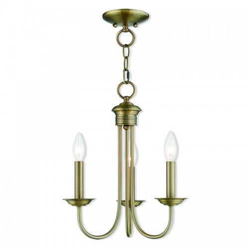 Antique Hardware 3 Light Antique Brass Chandelier Chandelier