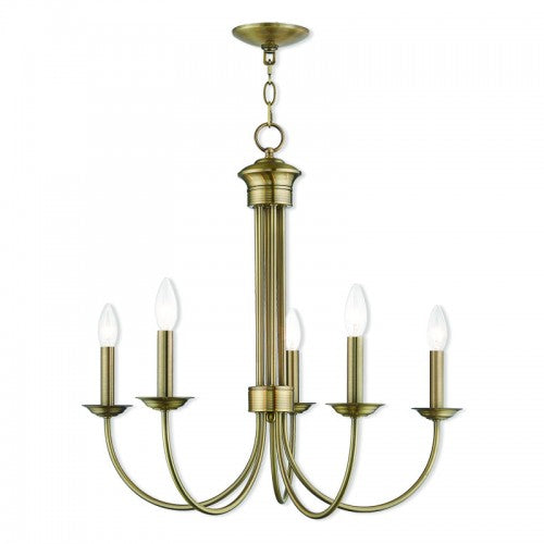 Antique Hardware 5 Light Antique Brass Chandelier Chandelier