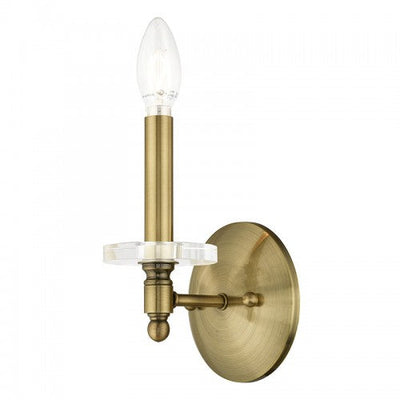 Antique Hardware 1 Light Antique Brass Wall Sconce Wall Sconce