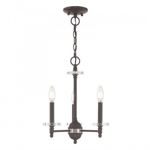 Antique Hardware 3 Light Bronze Chandelier Chandelier