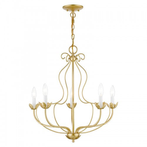 Antique Hardware 5 Light Soft Gold Chandelier Chandelier