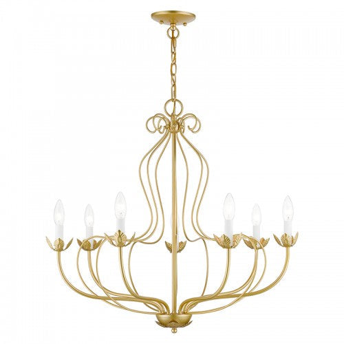 Antique Hardware 7 Light Soft Gold Chandelier Chandelier