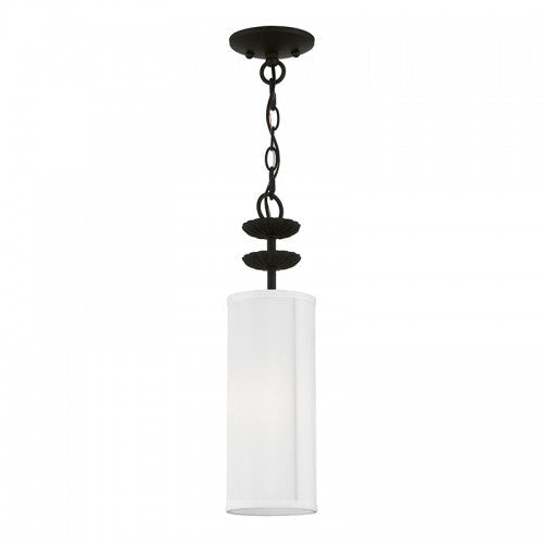 Antique Hardware 1 Light Black Mini Pendant Pendant