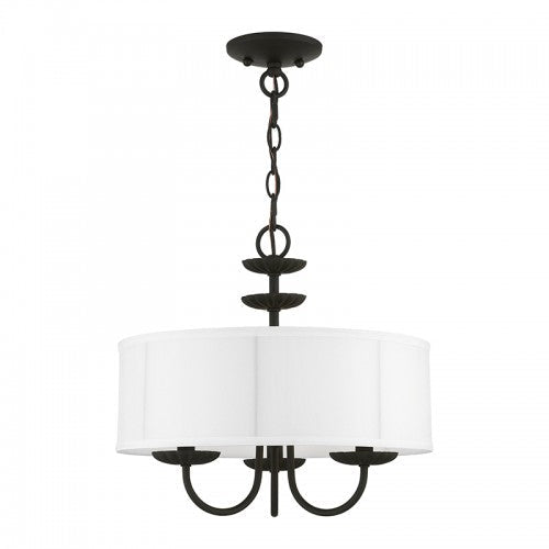 Antique Hardware 3 Light Black Pendant Chandelier Chandelier