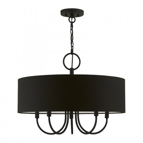 Antique Hardware 5 Light Black Pendant Chandelier Chandelier