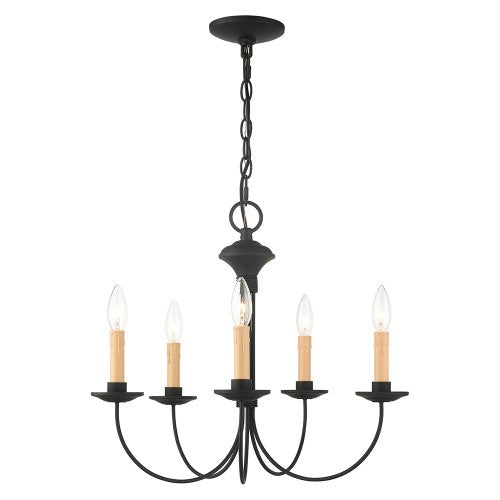 Antique Hardware 5 Light Black Chandelier Chandelier