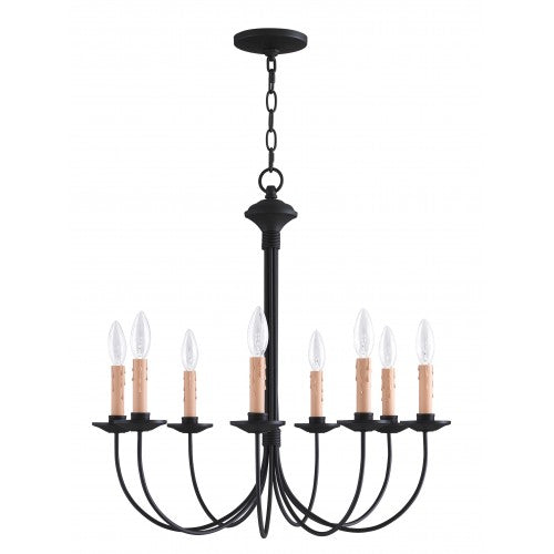 Antique Hardware 8 Light Black Chandelier Chandelier