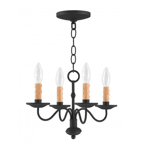 Antique Hardware 4 Light Black Chandelier Chandelier