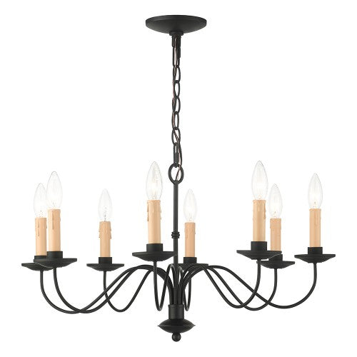 Antique Hardware 8 Light Black Chandelier Chandelier