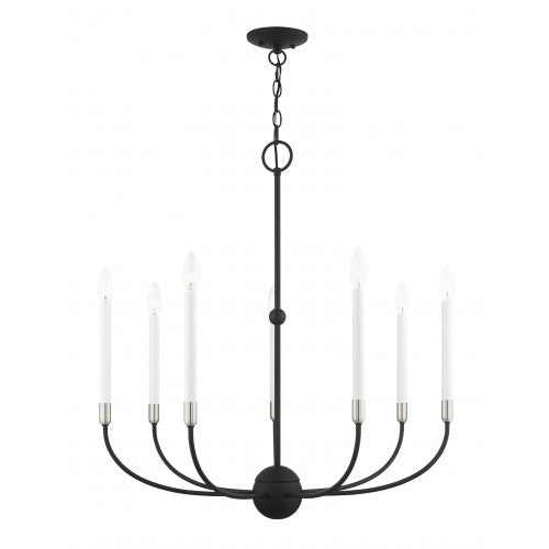 Antique Hardware 7 Light Black Chandelier Chandelier