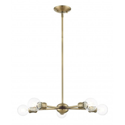 Antique Hardware 5 Light Antique Brass Chandelier Chandelier