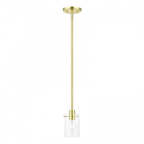 Antique Hardware 1 Light Satin Brass Single Pendant Pendant