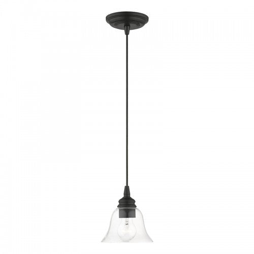 Antique Hardware 1 Light Black Single Pendant Pendant