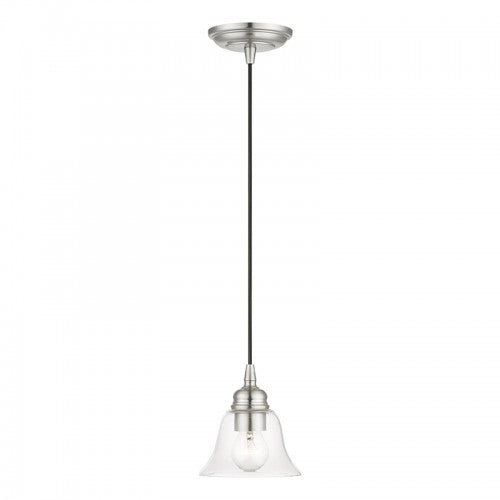 Antique Hardware 1 Light Brushed Nickel Single Pendant Pendant