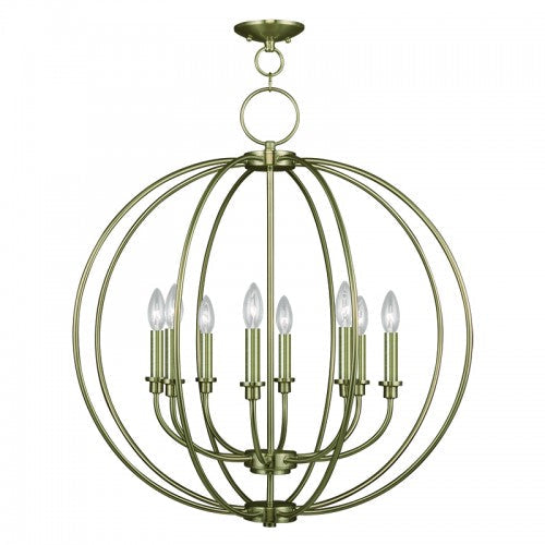 Antique Hardware 8 Light Antique Brass Chandelier Chandelier