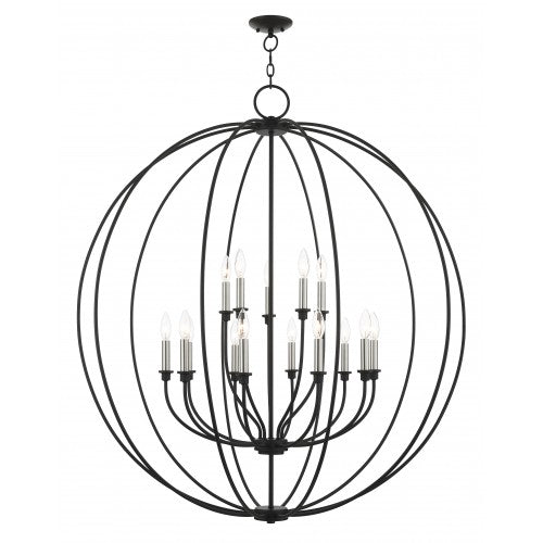 Antique Hardware 15 Light Black Chandelier Chandelier