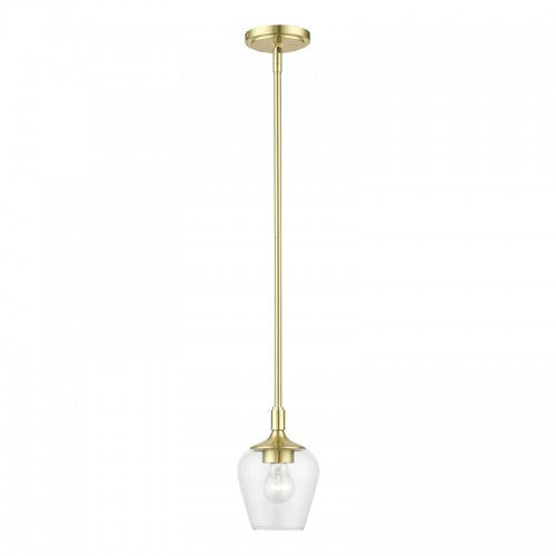 Antique Hardware 1 Light Satin Brass Single Pendant Pendant