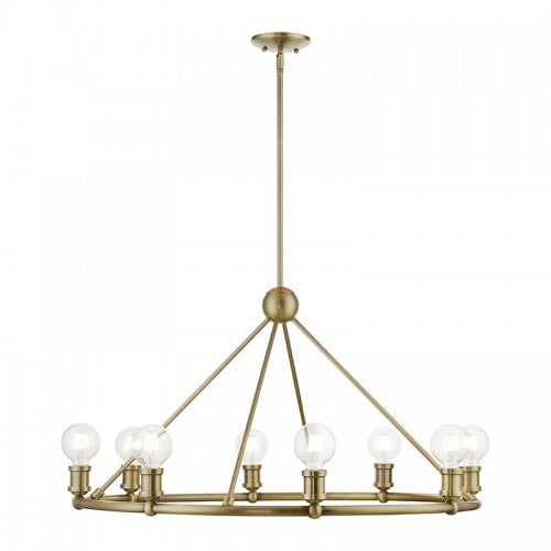 Antique Hardware 8 Light Antique Brass Chandelier Chandelier