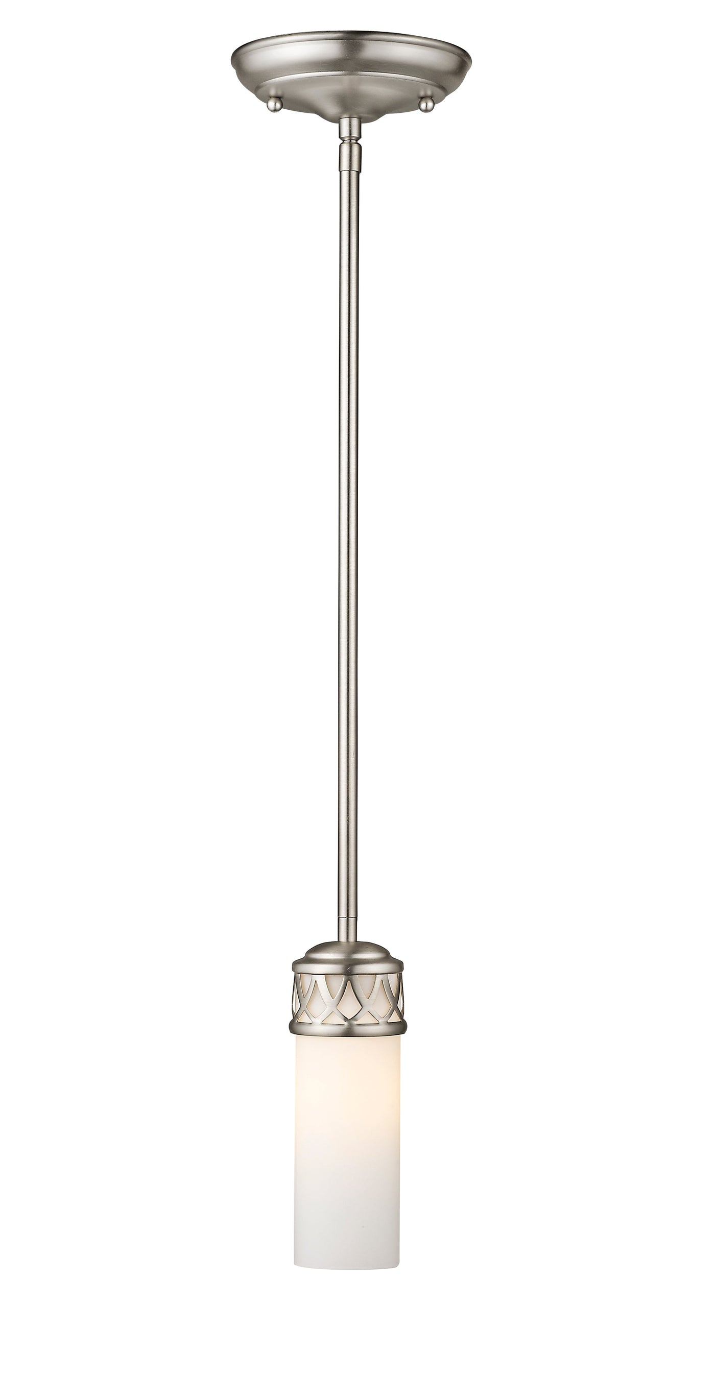 Antique Hardware 1 Light Brushed Nickel Pendant Pendant